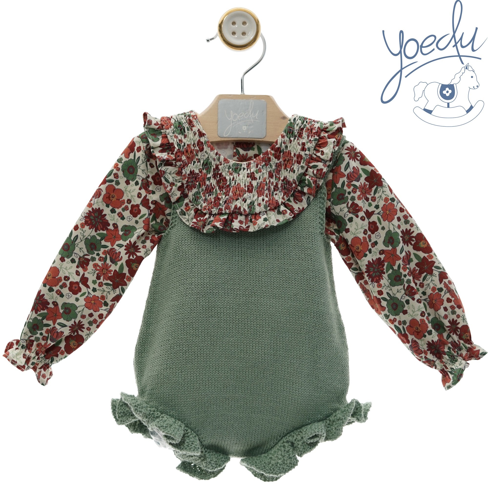 Conjunto Bebé ranita Cretona