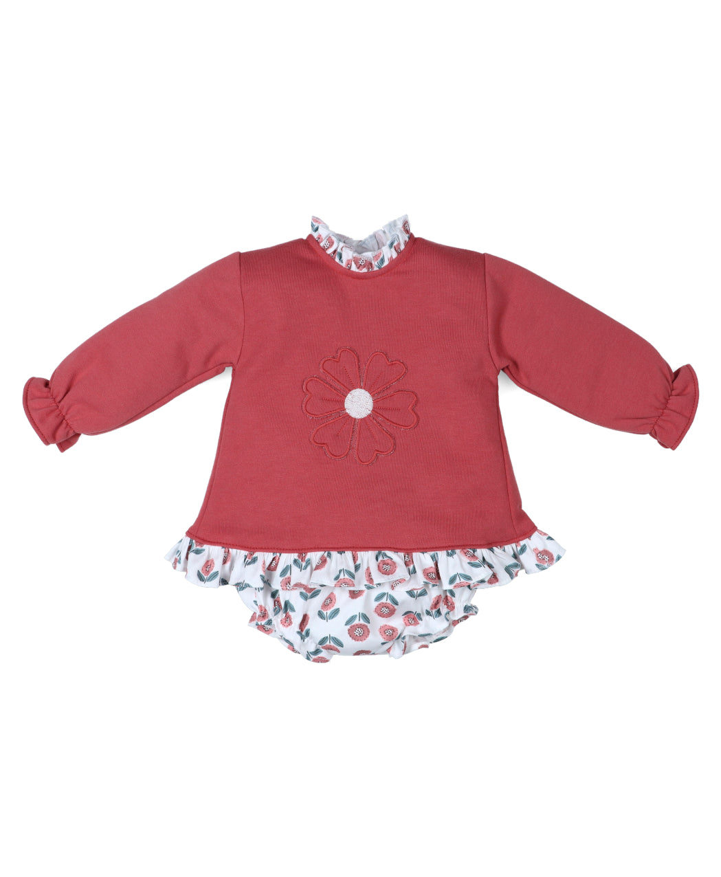 Conjunto sudadera y cubrepañal bebé
