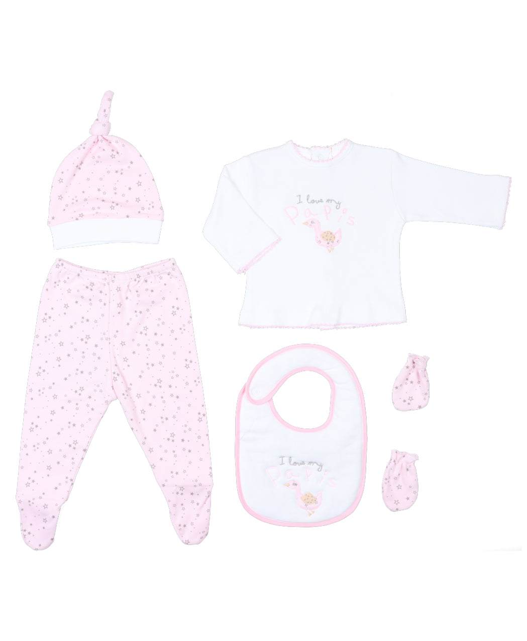 Canastilla primera puesta 5 piezas