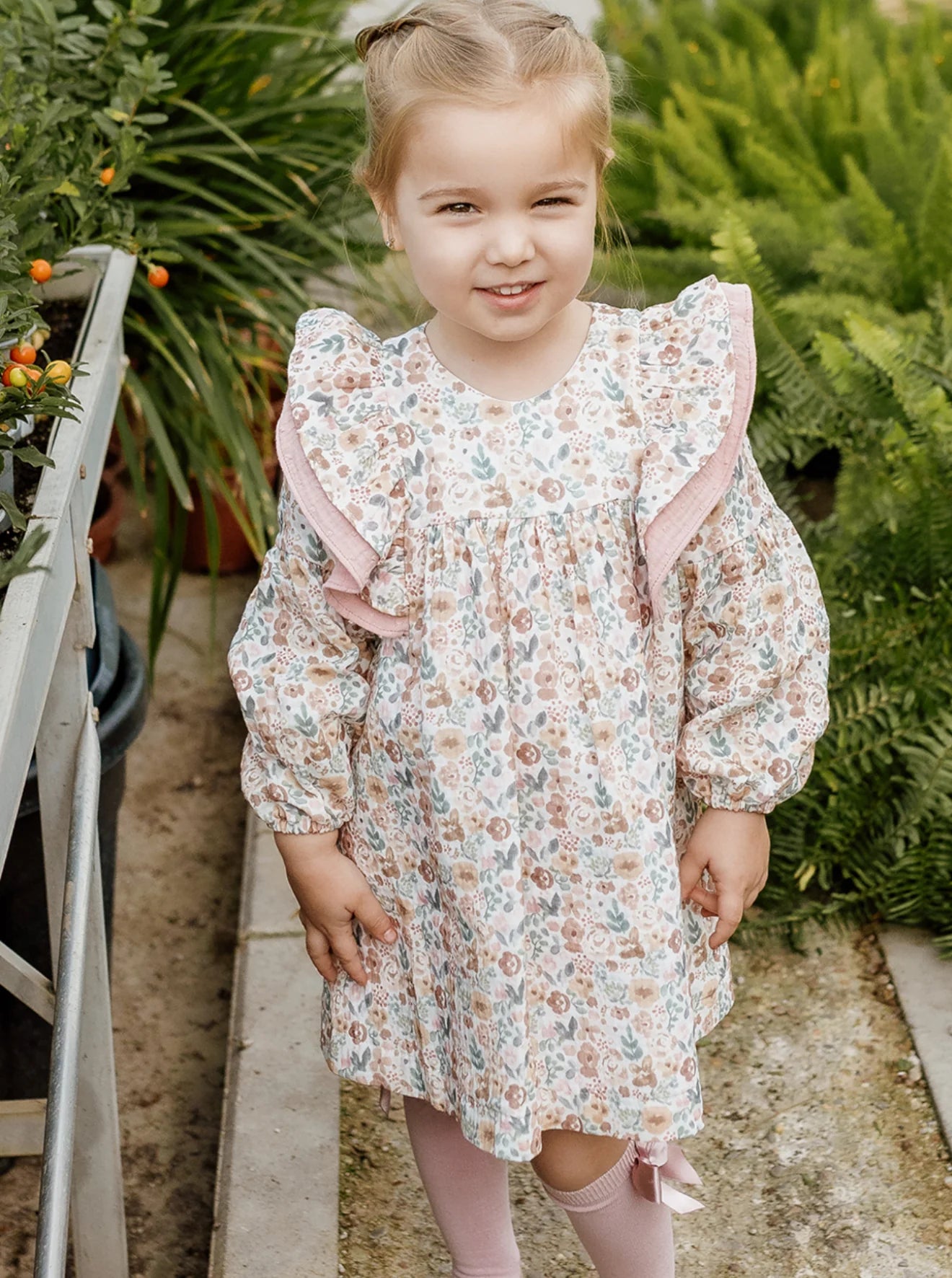 Vestido floral niña