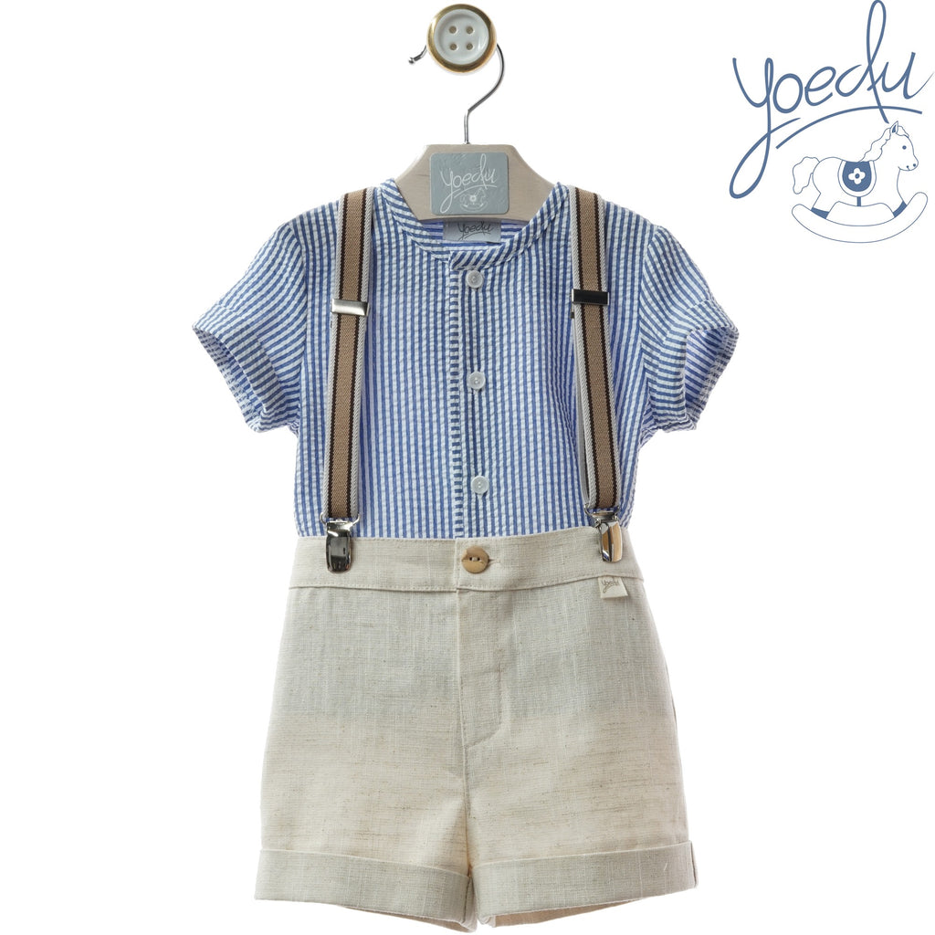 Conjunto con tirantes bebé niño MARMOLINA