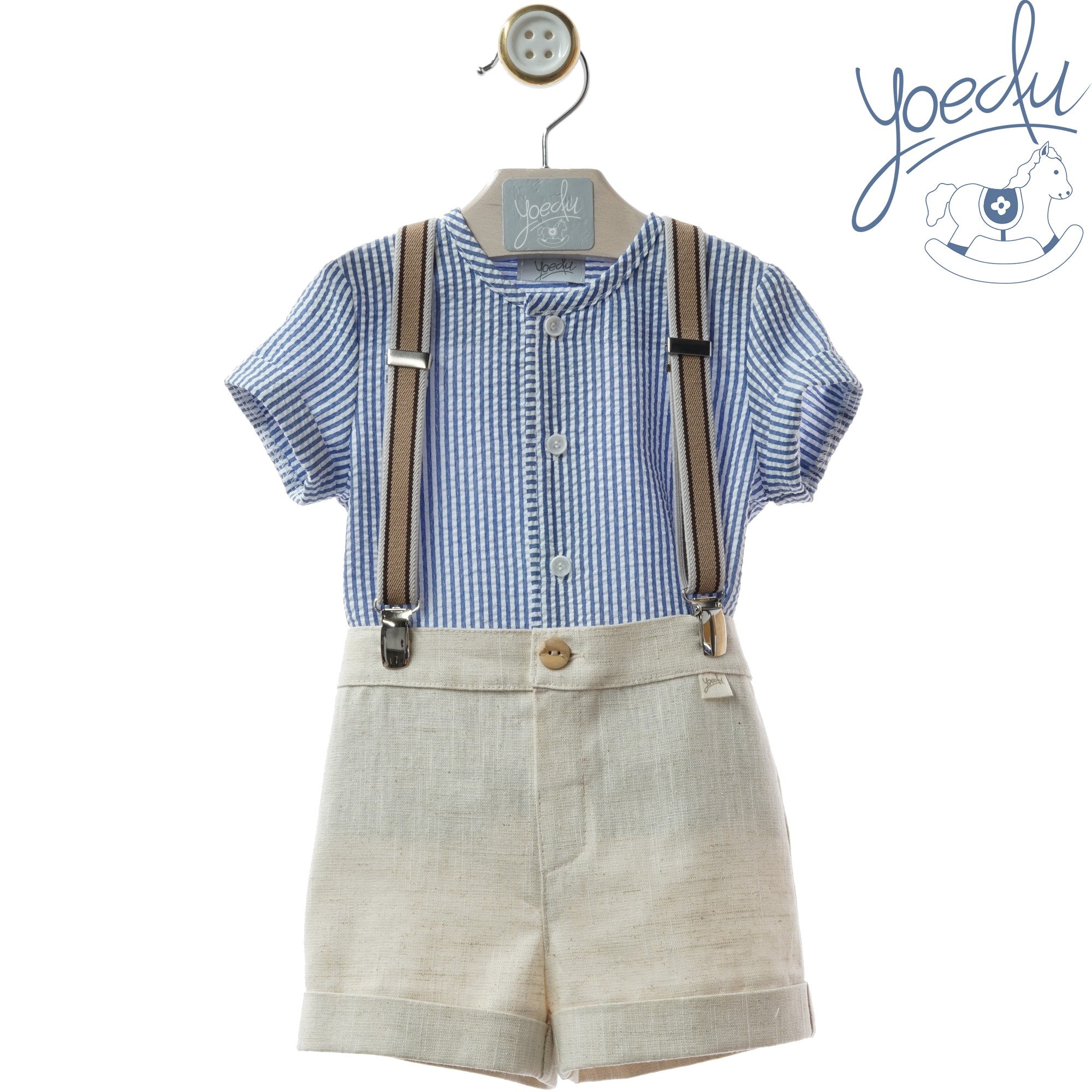 Conjunto con tirantes bebé niño MARMOLINA