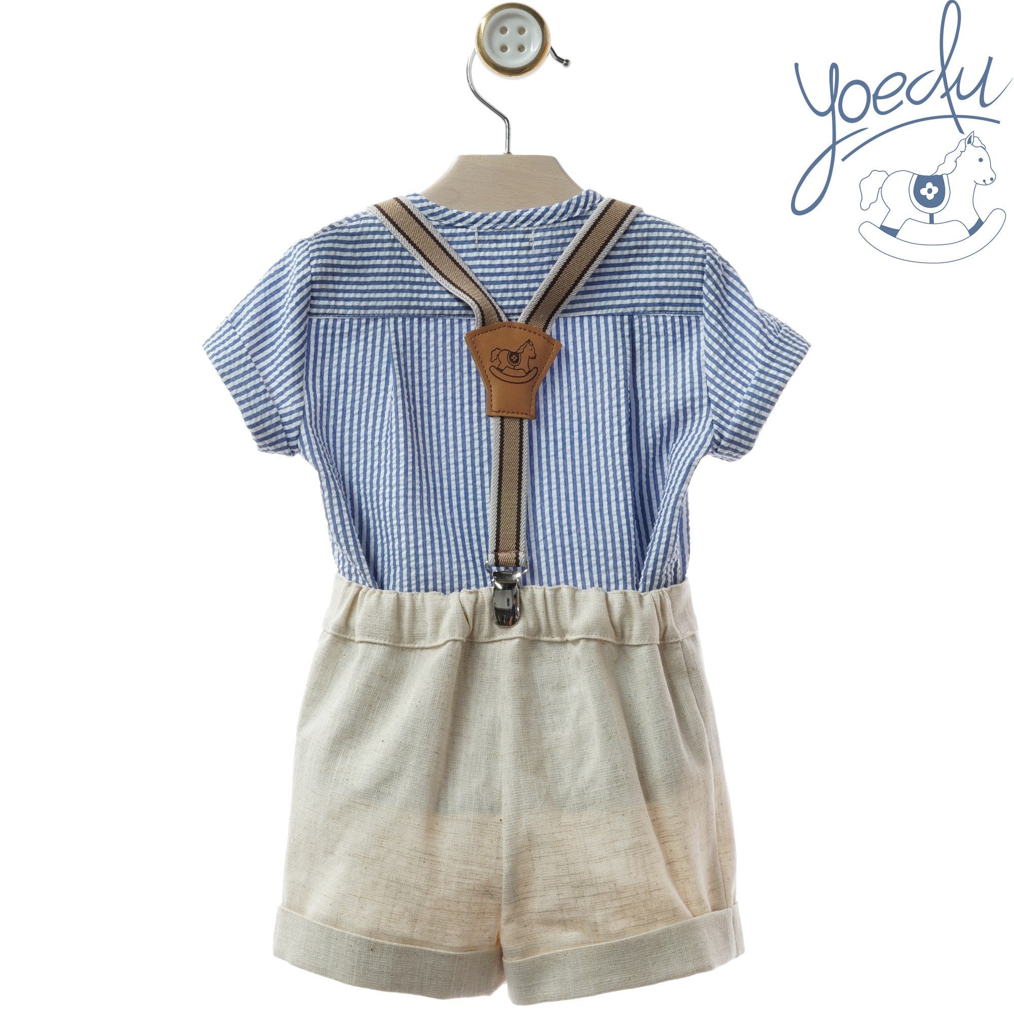 Conjunto con tirantes bebé niño MARMOLINA