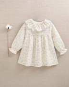 Vestido bebé crudo estampado floral