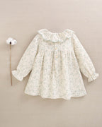 Vestido bebé crudo estampado floral