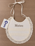 Babero Bautismo CREACIONES CHARO