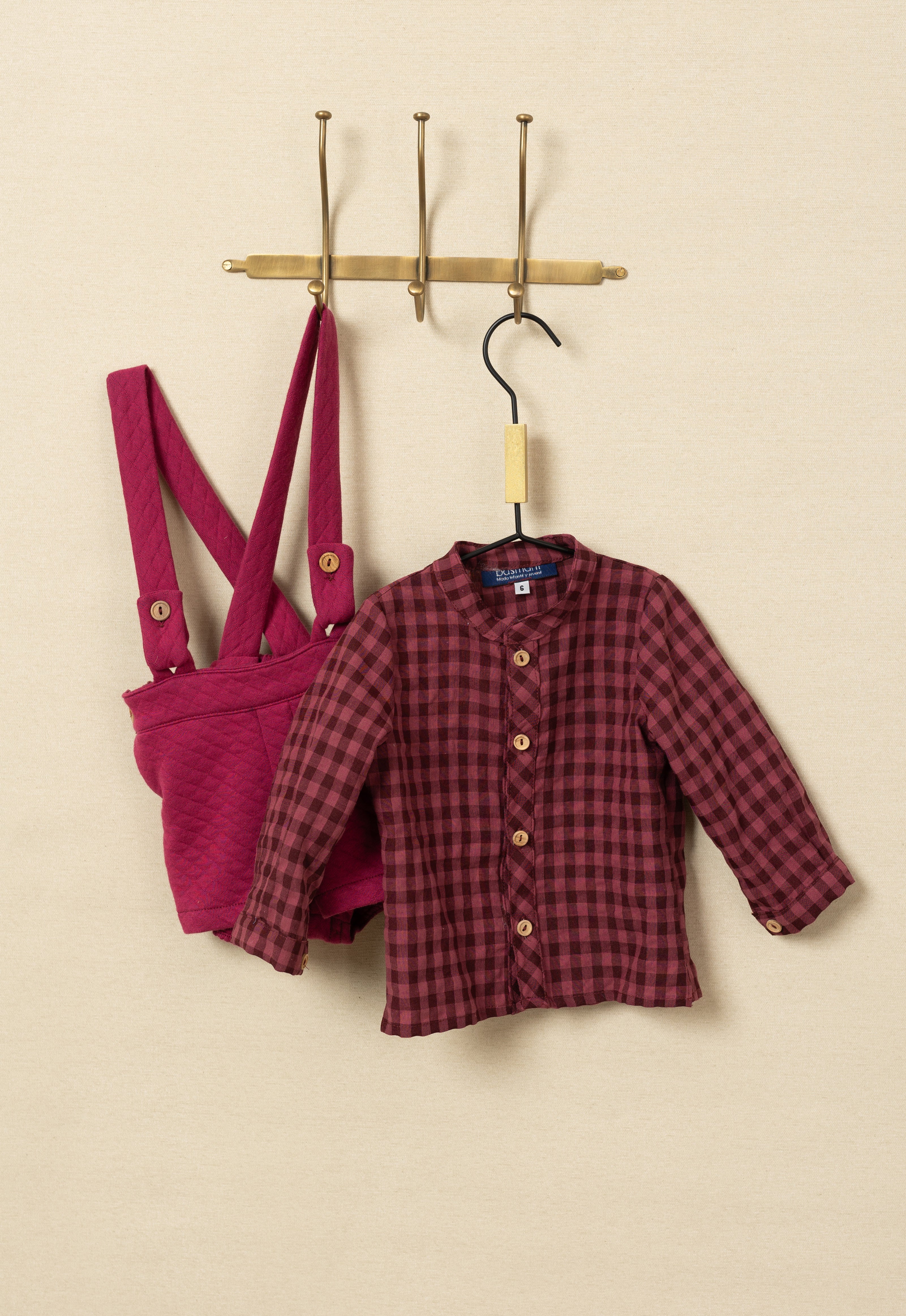 Peto y camisa bebe niño Reina Sofia