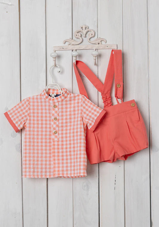 Conjunto peto con camisa bebe niño SAMBA