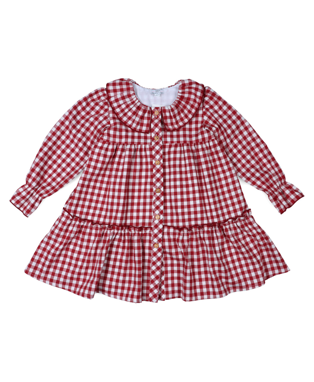 Vestido Manga larga Vichy Teja