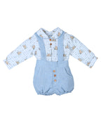 Conjunto Peto Azul Niño