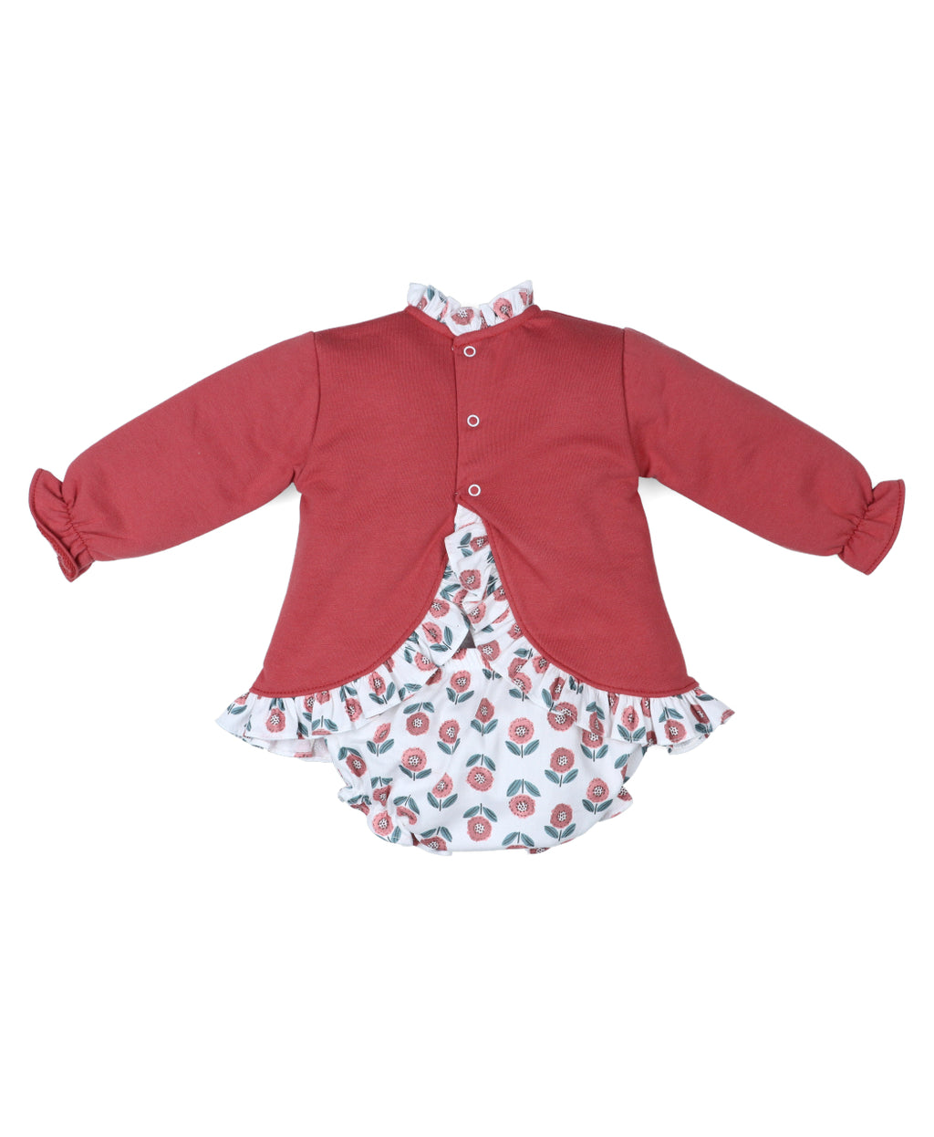 Conjunto sudadera y cubrepañal bebé