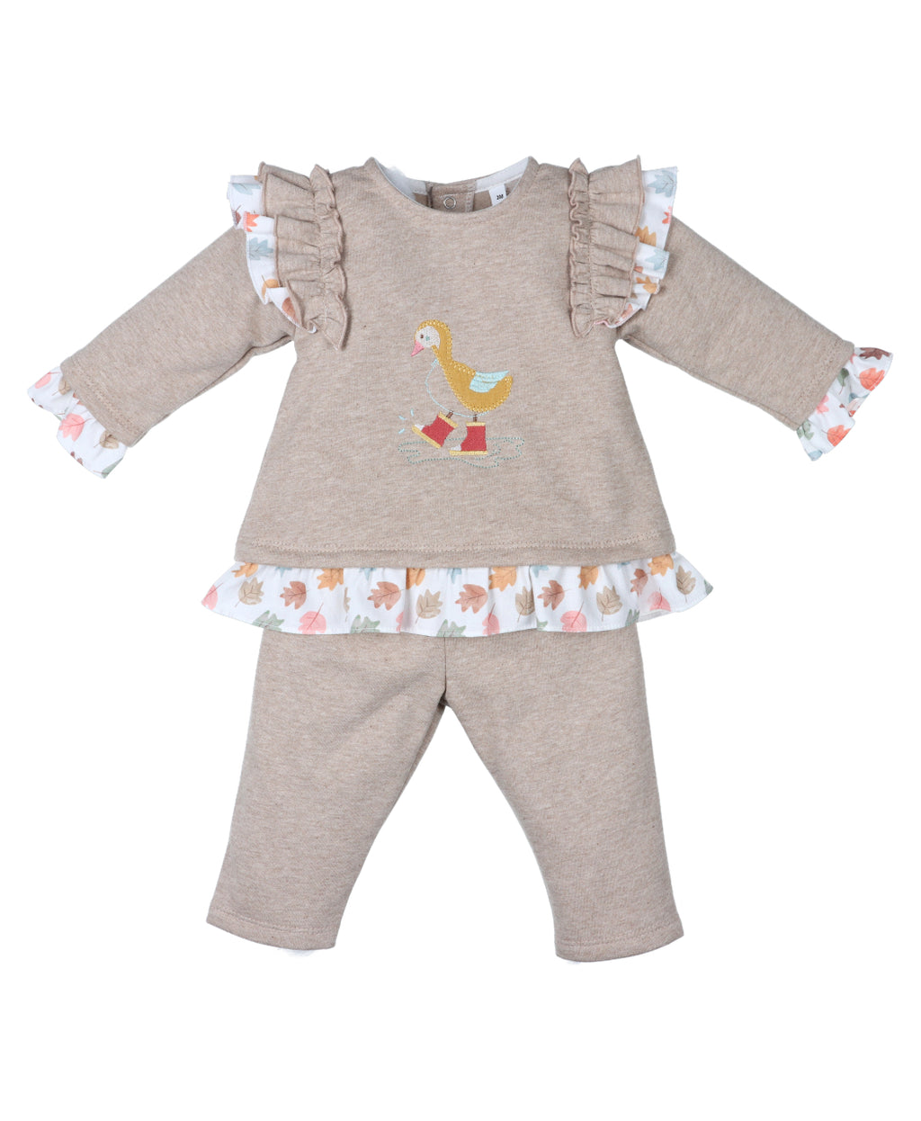 Conjunto sudadera volante largo Bosque de sueños