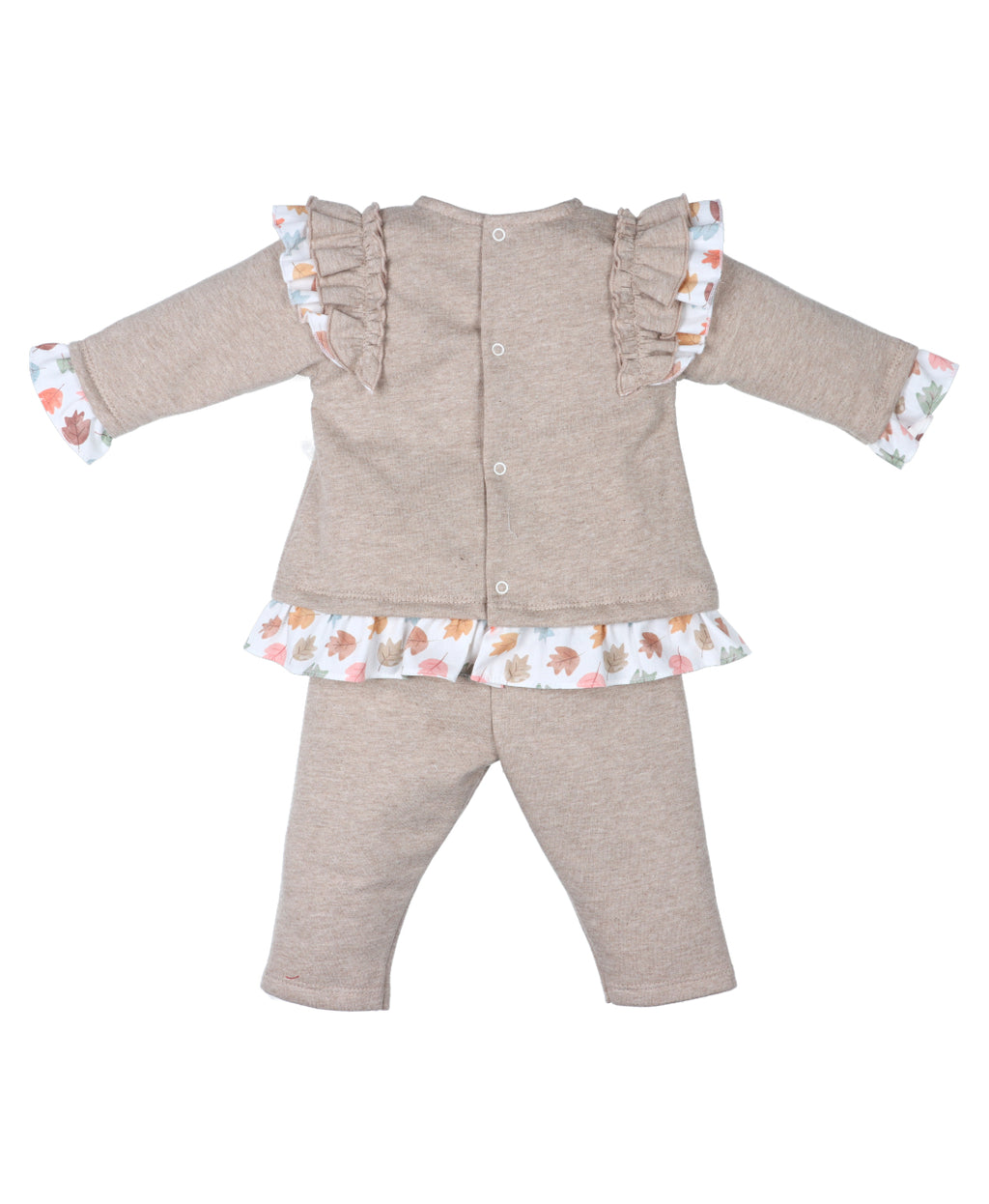 Conjunto sudadera volante largo Bosque de sueños