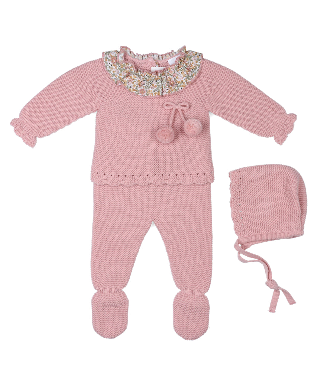 Conjuntocanastilla de 3 piezas bebe niña