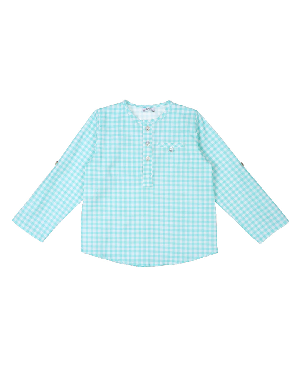 Camisa Vichy Agua