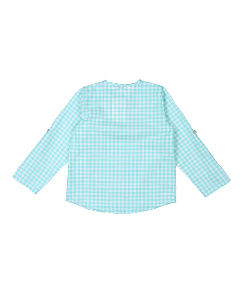 Camisa Vichy Agua