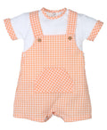 Conjunto Peto Vichy Naranja