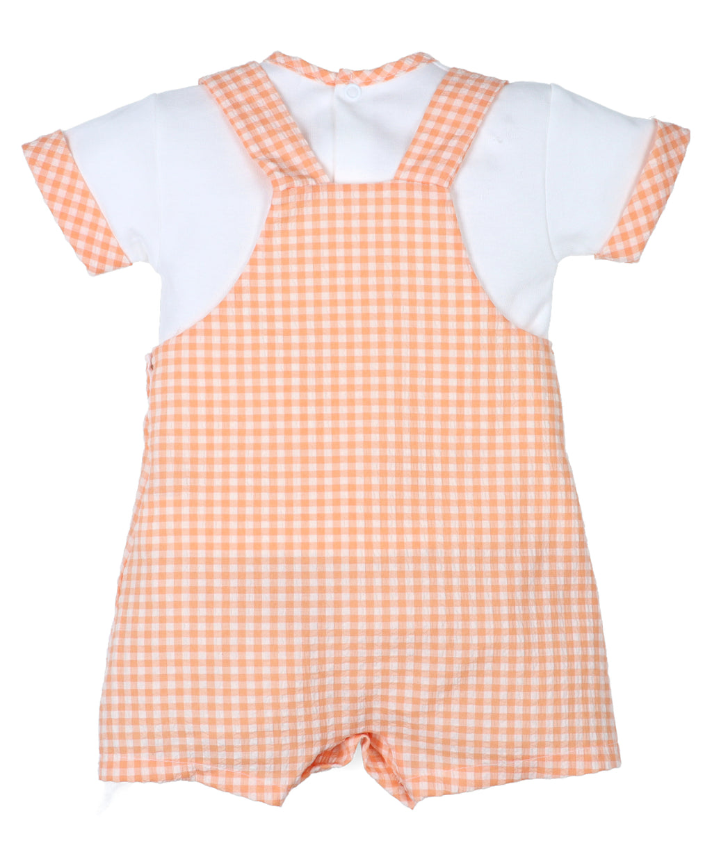 Conjunto Peto Vichy Naranja
