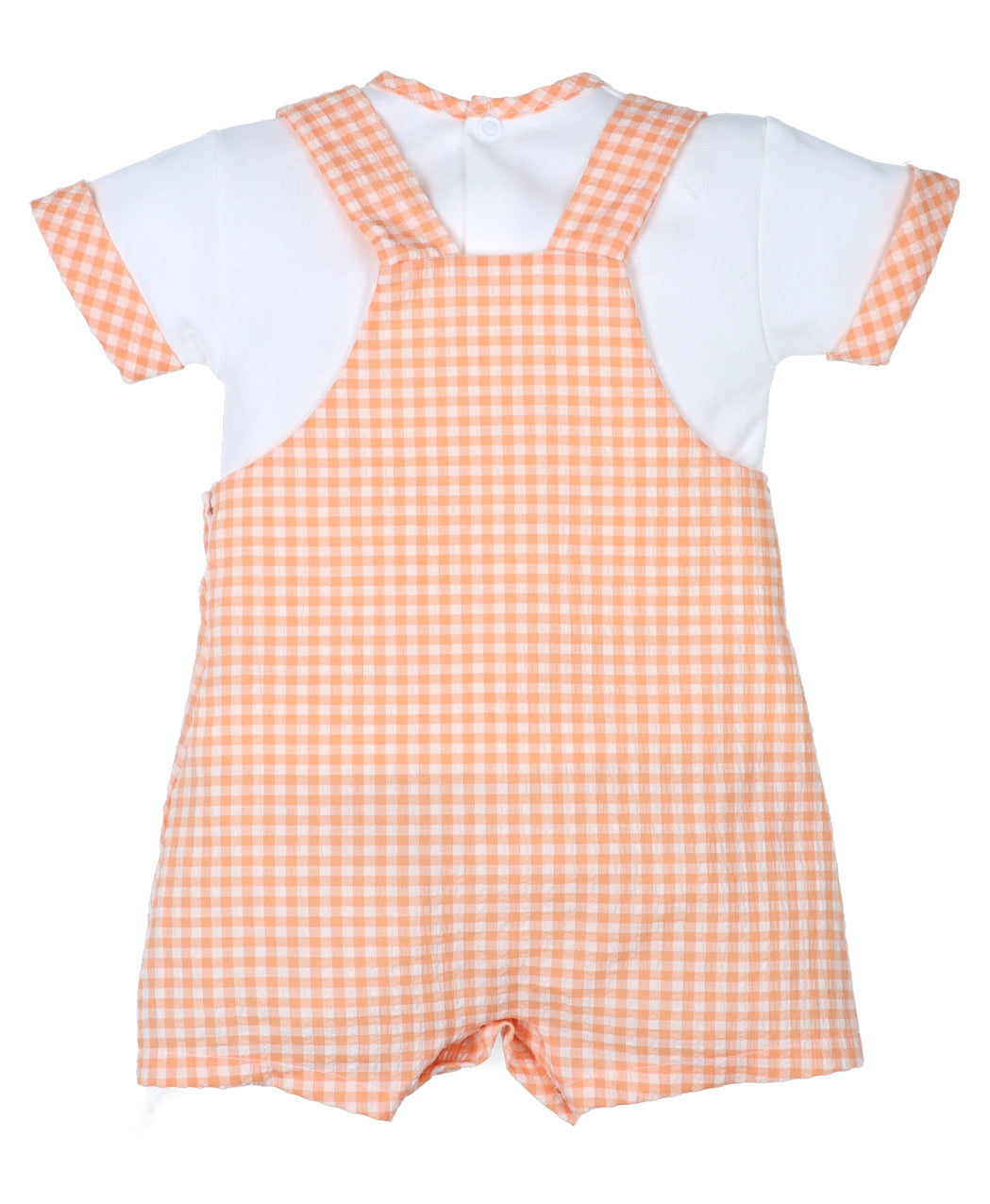 Conjunto Peto Vichy Naranja