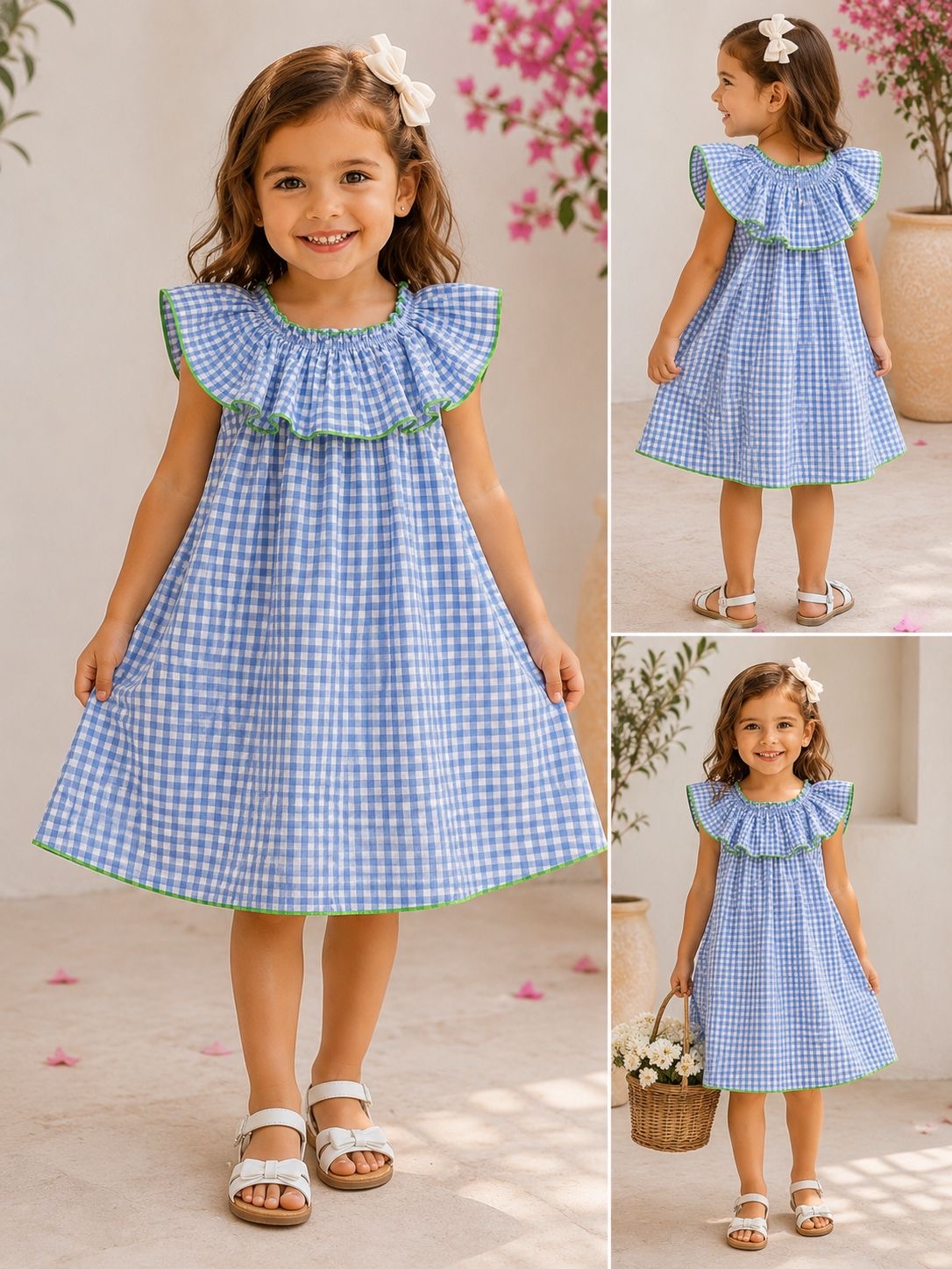 Vestido vichi celeste. VERA