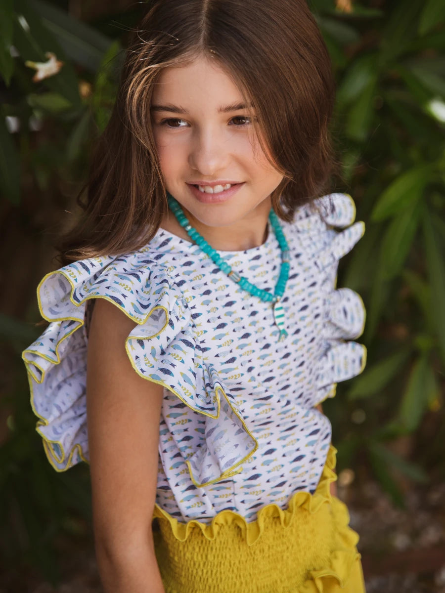 Conjunto niña camisa y falda SARDINES