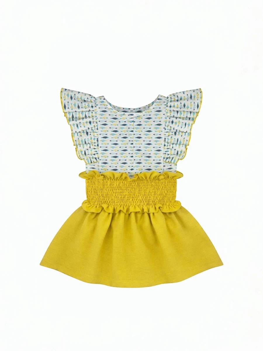 Conjunto niña camisa y falda SARDINES