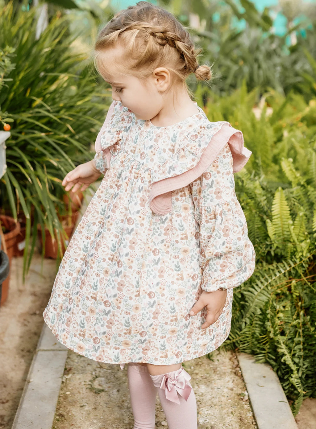 Vestido floral niña