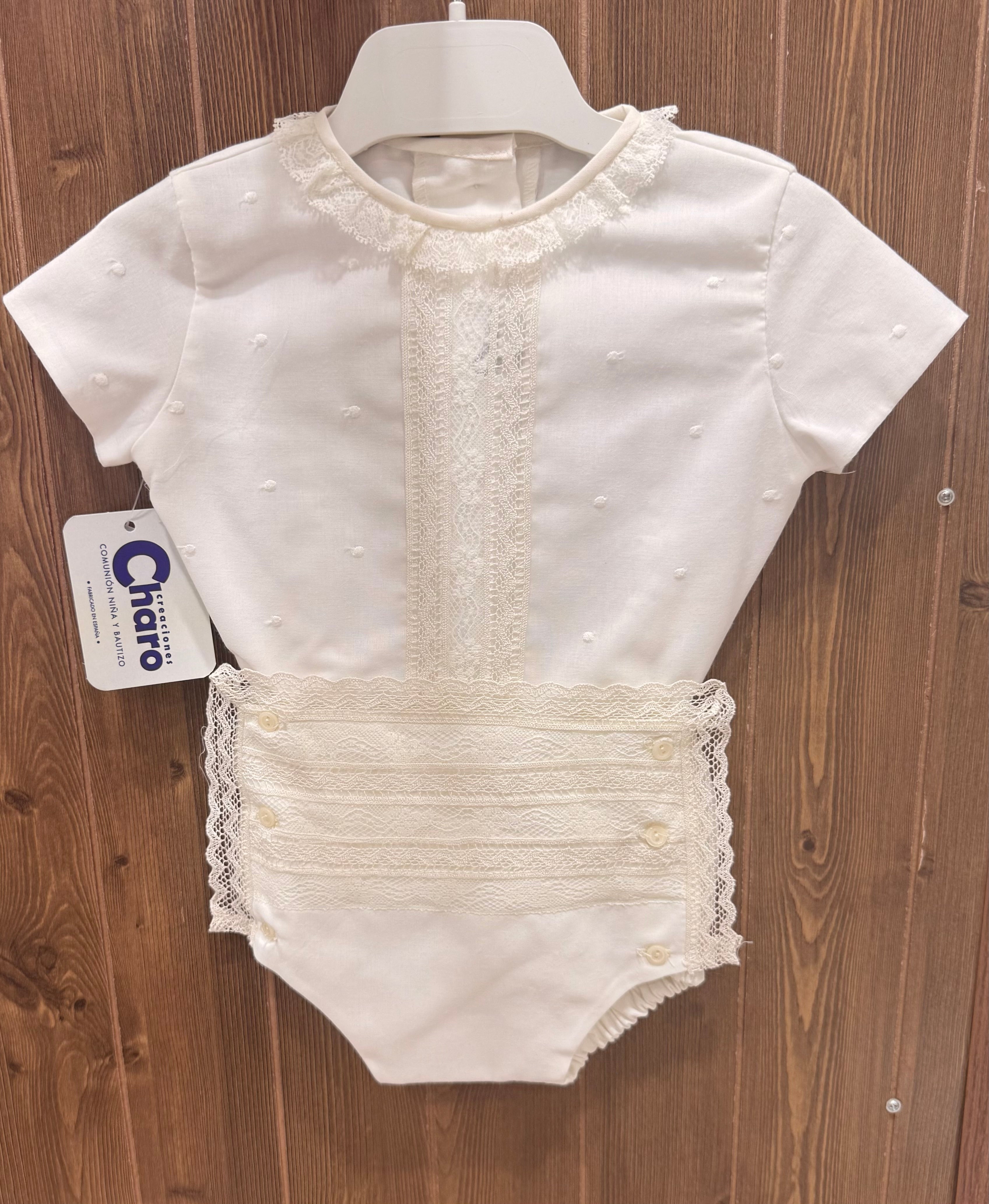 Conjunto 815 Batista BDA Bautizo CREACIONES CHARO