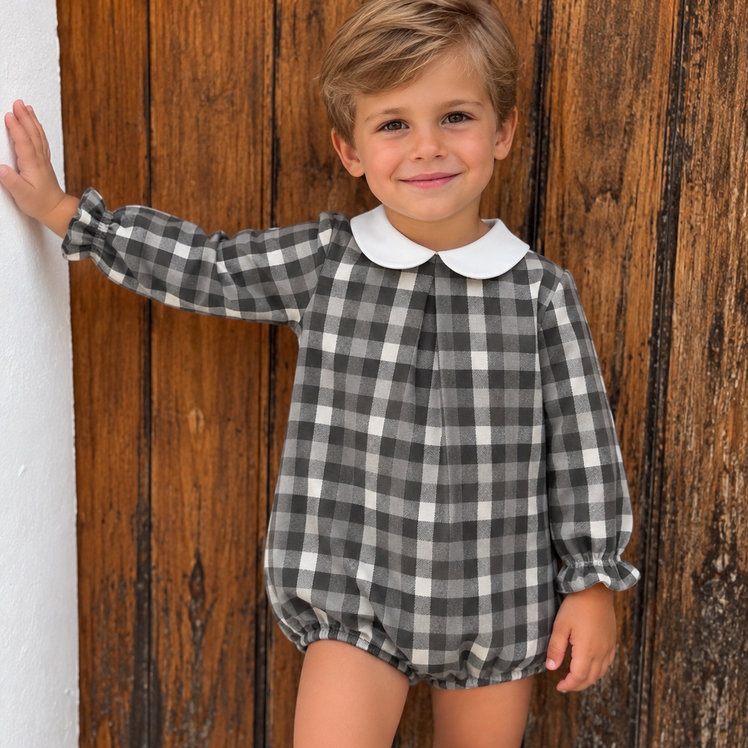 Pelele cuadros GREY 8061PE EVE CHILDREN
