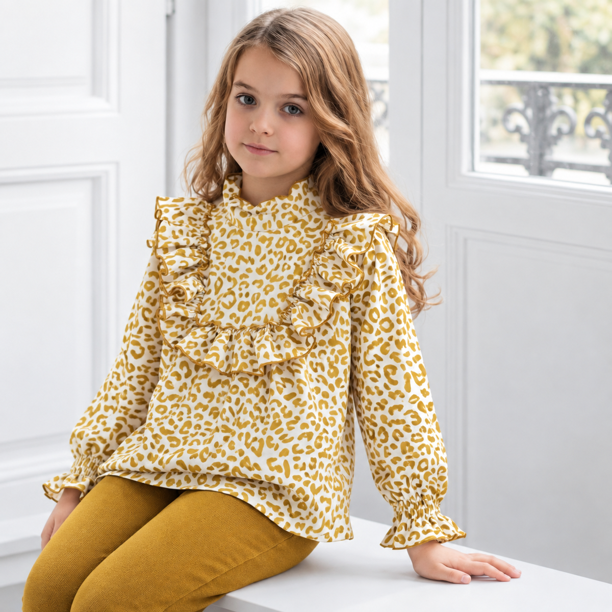 Camisa de niña animal print TULIP 8005CA EVE CHILDREN