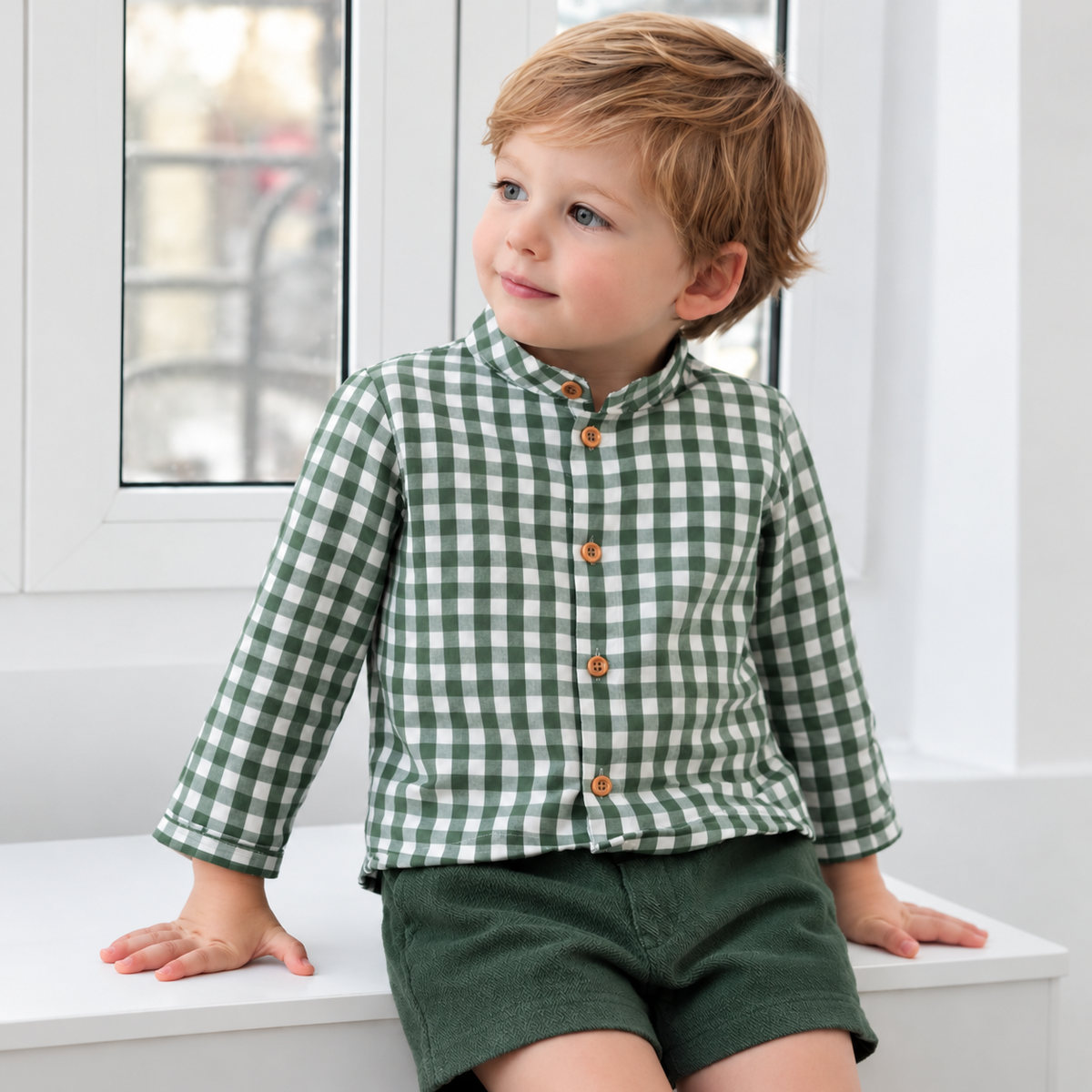 Conjunto camisa y bermuda niño BLUEBEL 8048CNO EVE CHILDREN