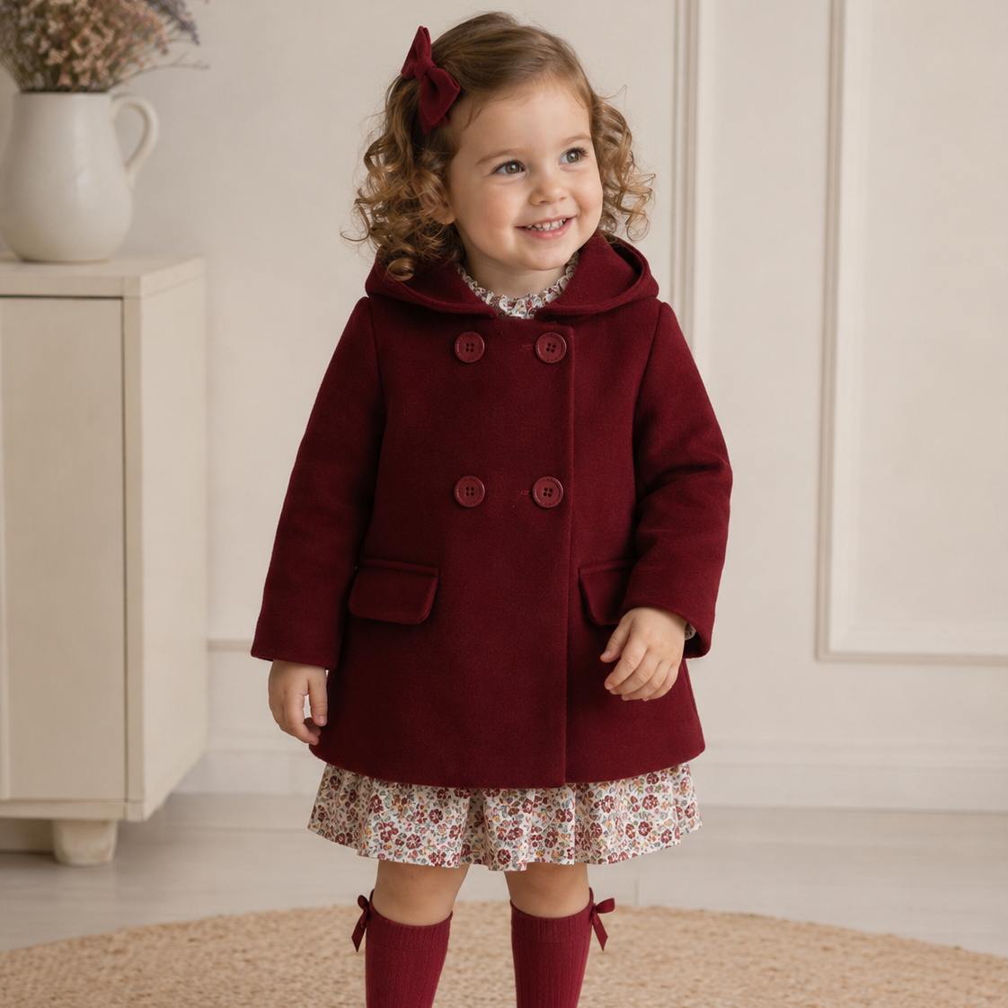 ABRIGOS BEBE ART.3981 "PAÑO CAPUCHA DESMONTABLE" YOEDU