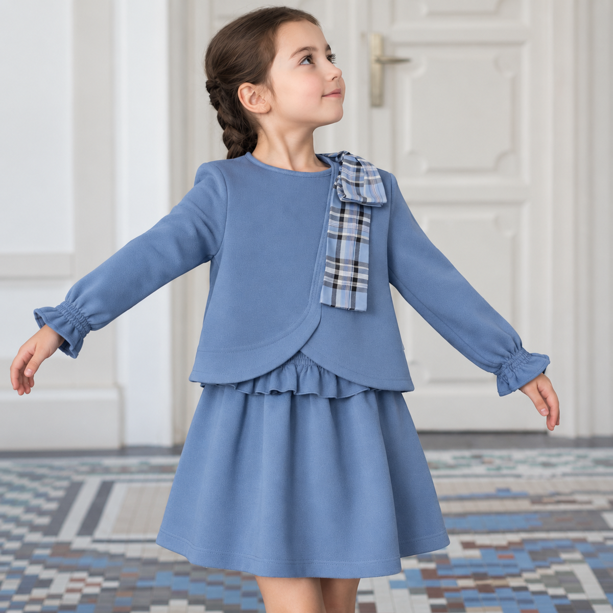 Conjunto camisa y falda DAISY 8014CNA EVE CHILDREN