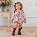 VESTIDO BEBE CON BRAGUITA ART.5101 "Familia AZAFRAN" MARTA Y PAULA