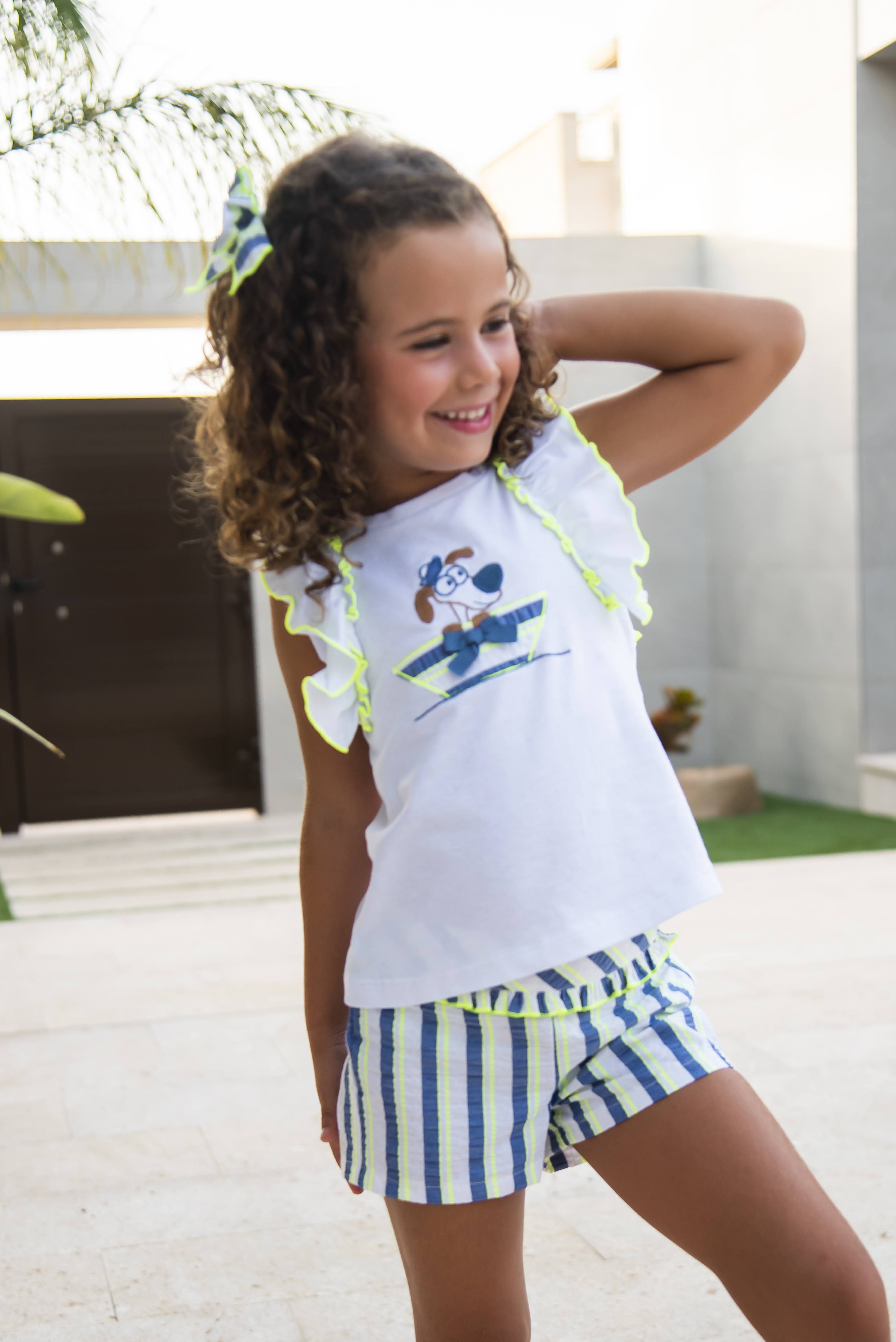 Conjunto Short Escocia Niña