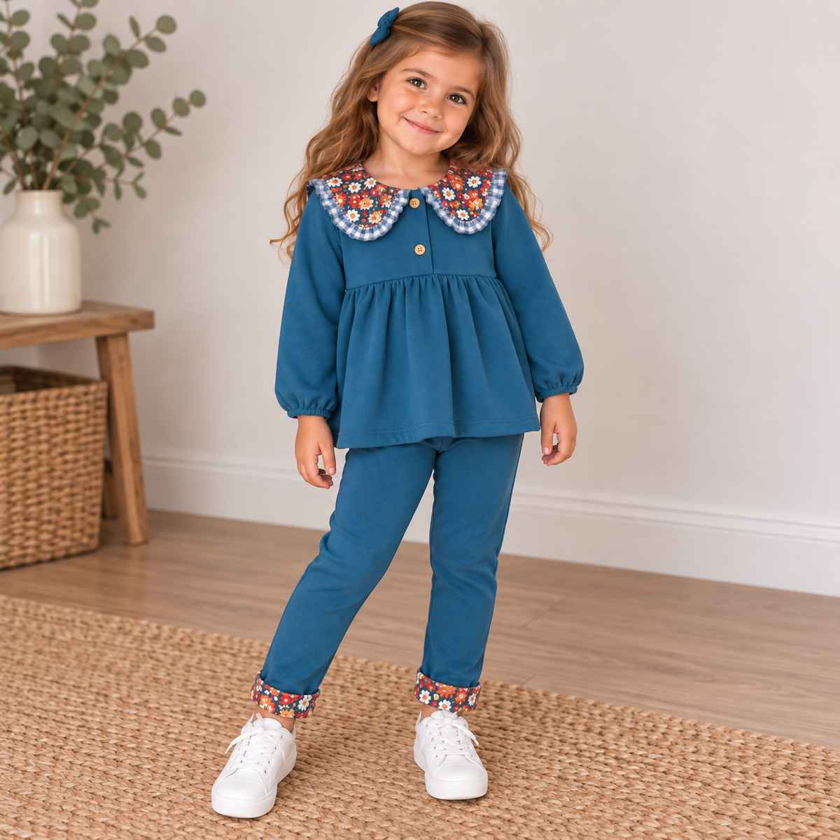 Conjunto afelpado niña BLANCA VALIENTE