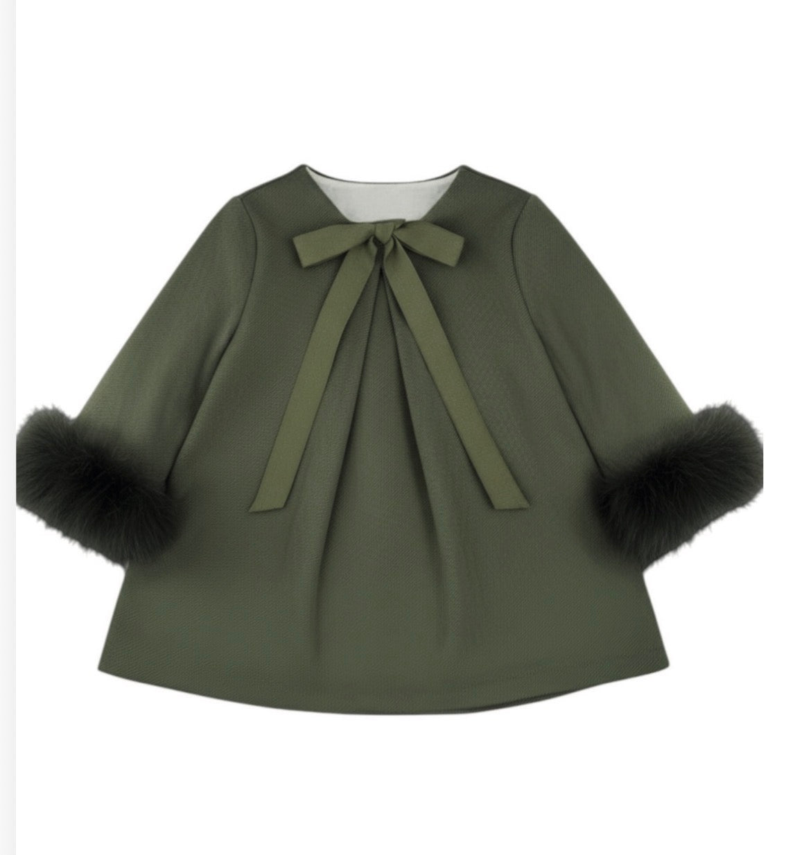 Vestido verde oliva BLUEBEL 8043VE EVE CHILDREN