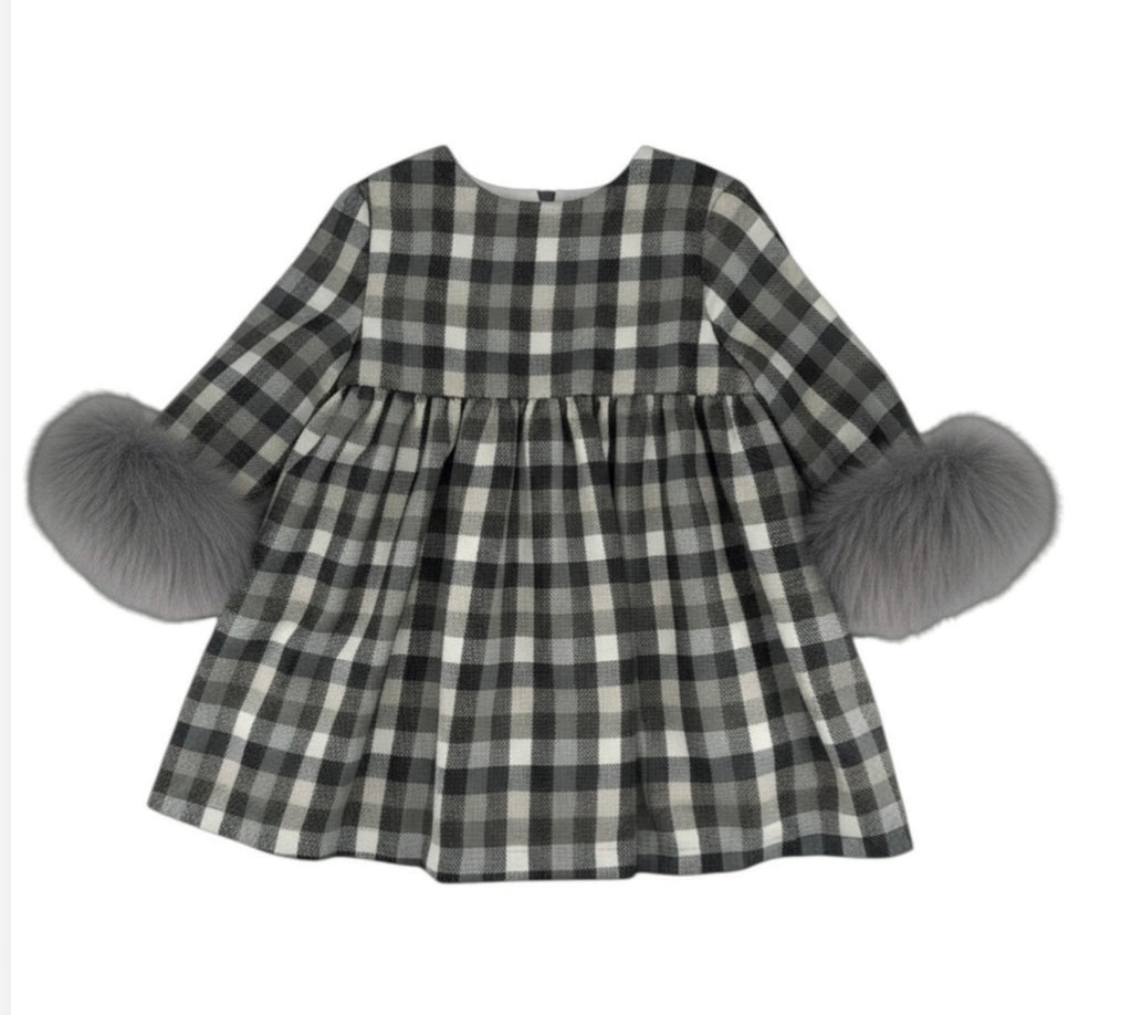 Vestido niña Cuadros GREY 8065VE EVE CHILDREN