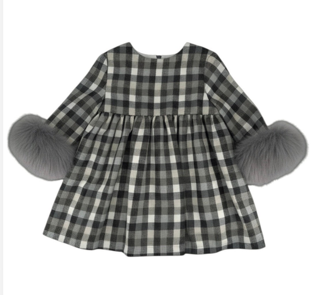 Vestido niña Cuadros GREY 8065VE EVE CHILDREN