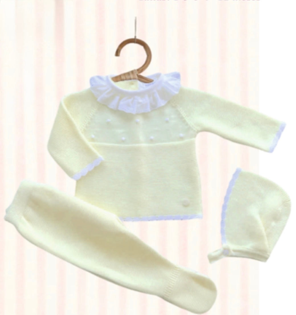 Conjunto punto 3 piezas VALENTINA BEBES