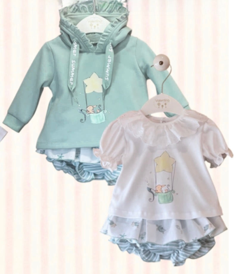 Conjunto de tres piezas HAPPY WATER GREEN