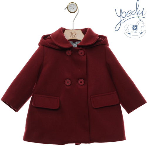 ABRIGOS BEBE ART.3981 "PAÑO CAPUCHA DESMONTABLE" YOEDU
