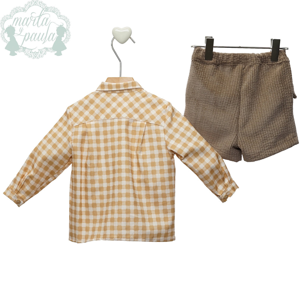CONJUNTO NIÑO PANTALON CORTO ART.1852 "Familia CURRY" MARTA Y PAULA