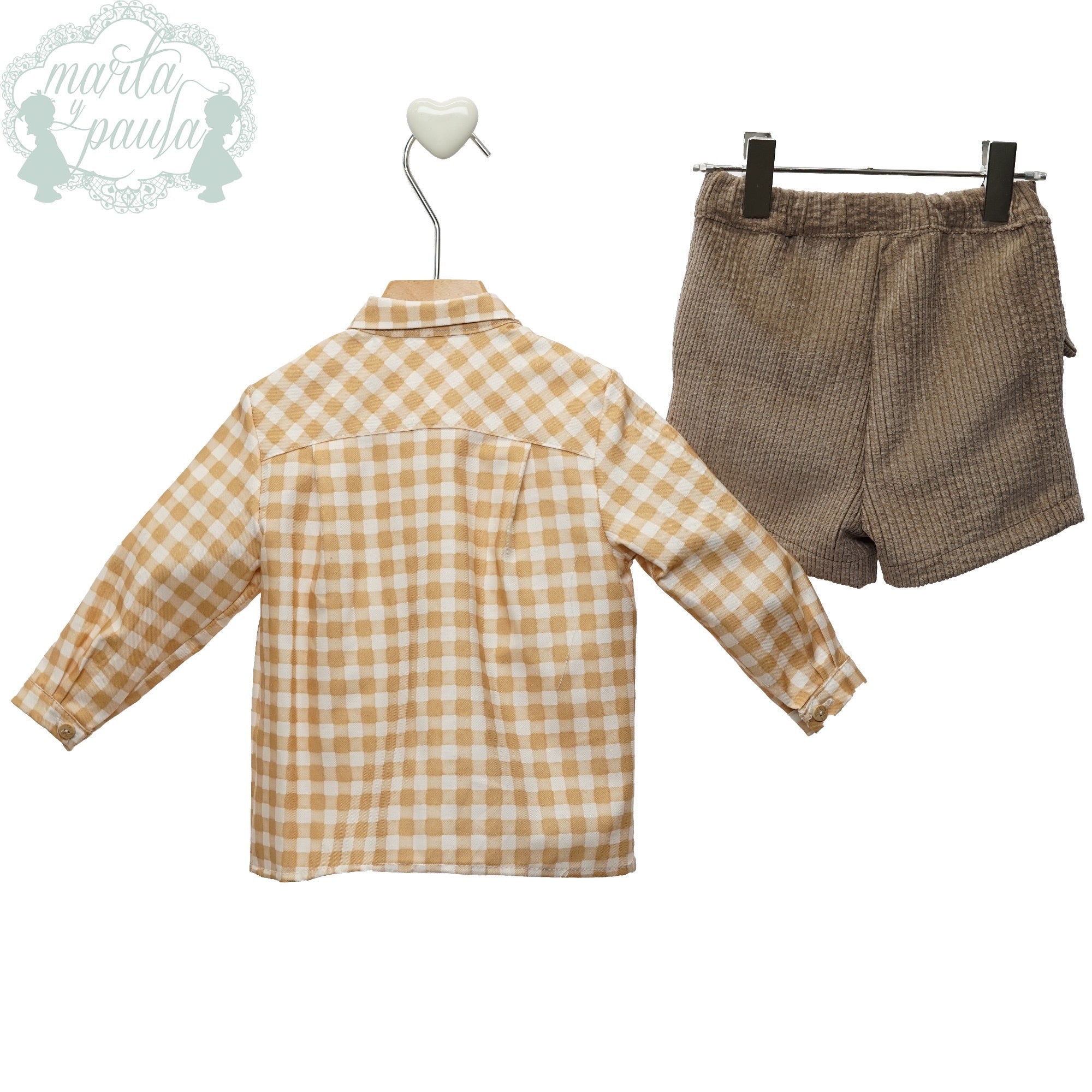 CONJUNTO NIÑO PANTALON CORTO ART.1852 "Familia CURRY" MARTA Y PAULA