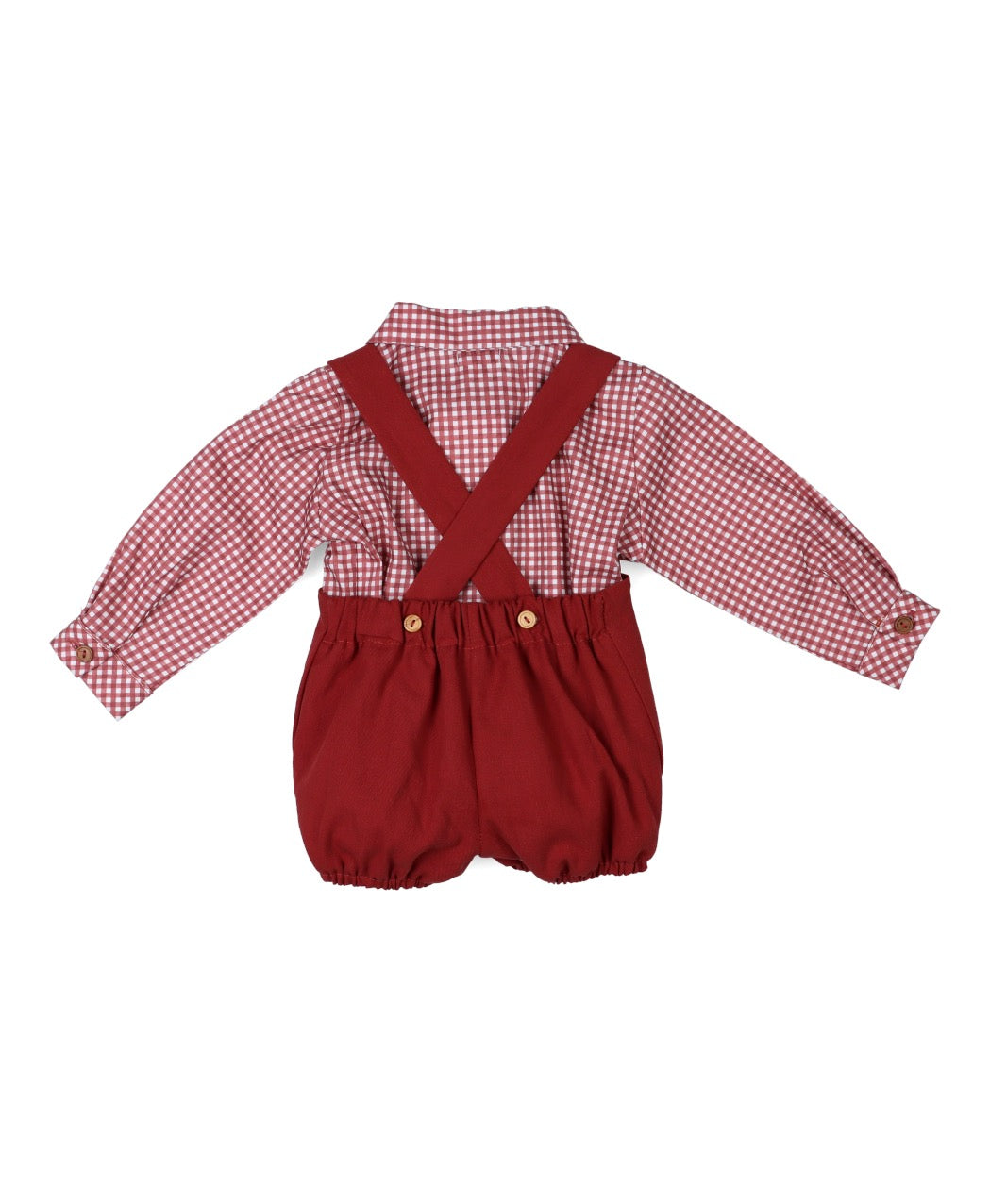 Peto y camisa bebe niño 32480 "FAMILIA LIBERTY" POPYS