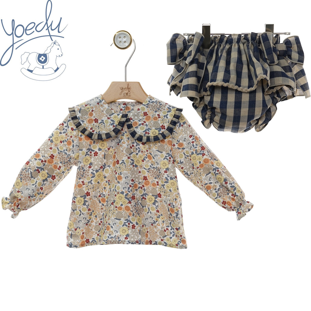 CONJUNTO NIÑA ART.2227 2 PIEZAS "Familia CAMELIA" YOEDU