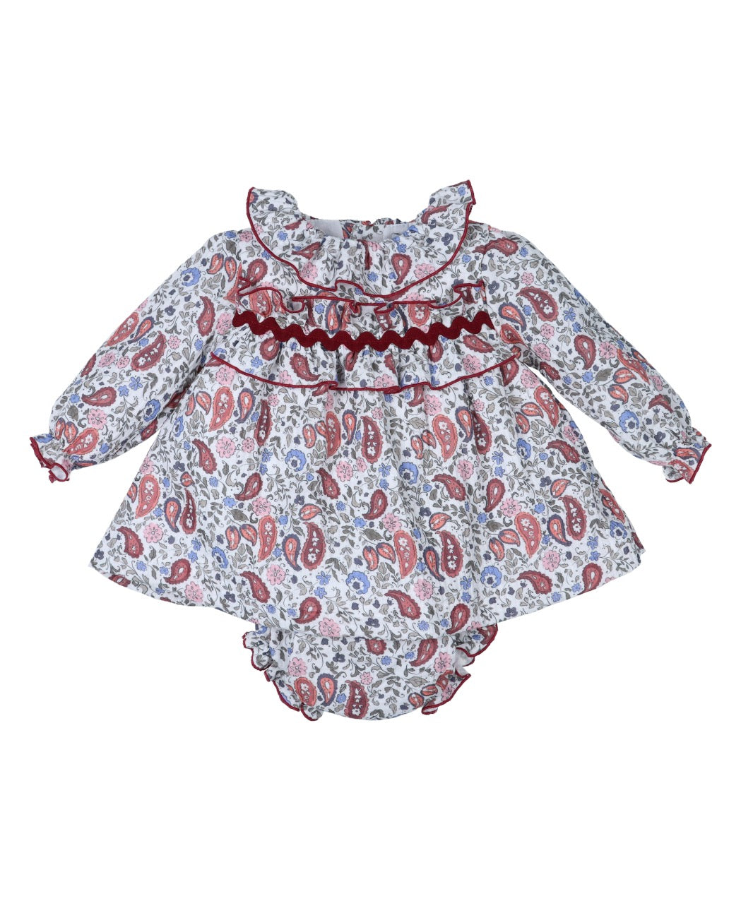 Jesusito con braga bebe niña 32555 "FAMILIA PAISLEY" POPYS
