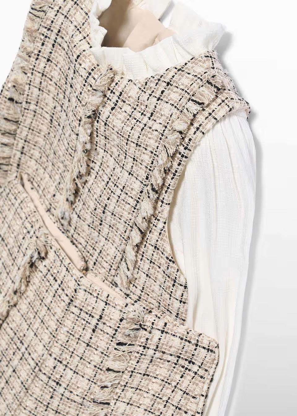Conjunto Bermuda Tweed Efecto Camisa Niña ABEL & LULA