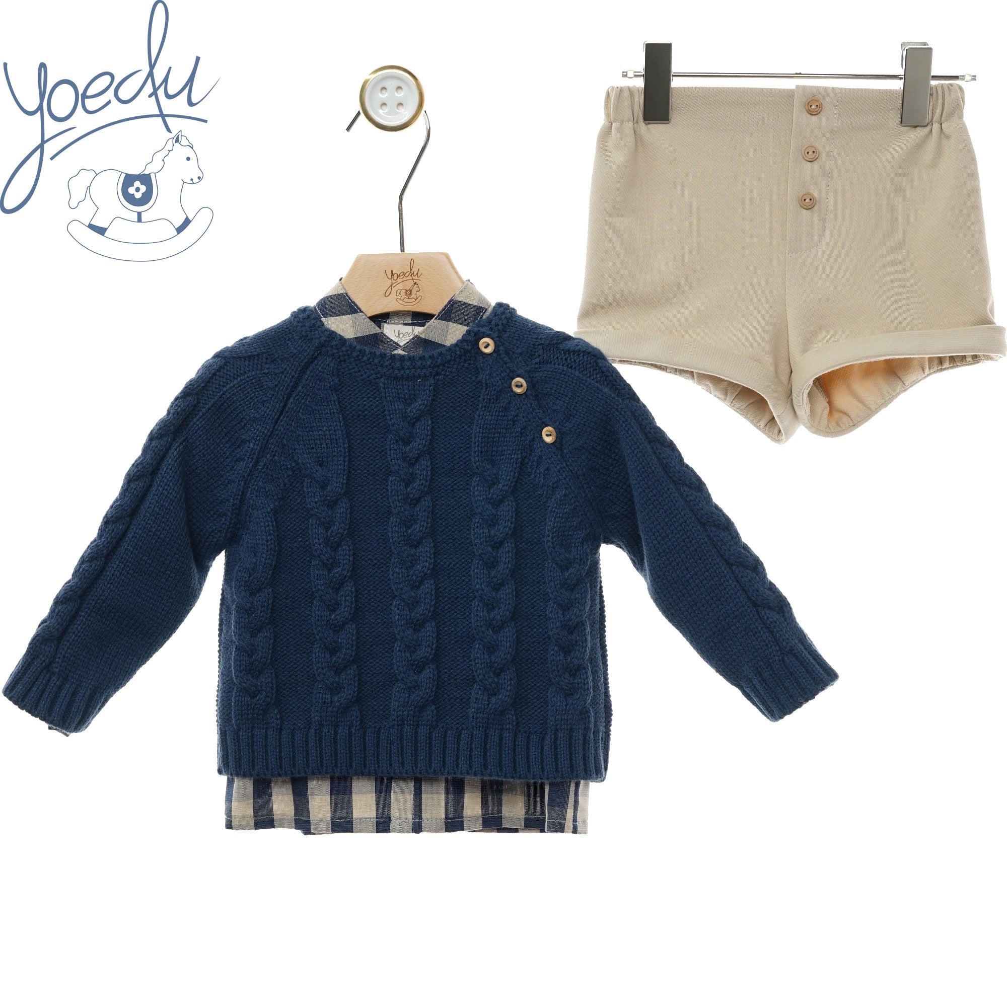 CONJUNTO NIÑO ART.1851J 3 PIEZAS "Familia CAMELIA" YOEDU