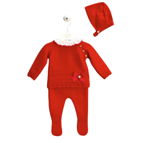 Conjunto de punto capota rojo